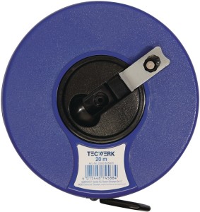 Taśma miernicza w obudowie kapsułowej długość 30 m szerokość taśmy 13 mm 2 mm/cm