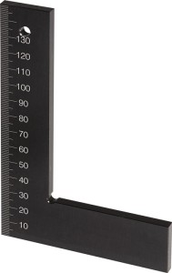 Kątownik długość ramienia 100 x 70 mm bez ogranicznika aluminium TECWERK
