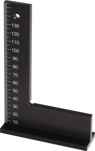 Kątownik długość ramienia 250 x 165 mm bez ogranicznika aluminium TECWERK