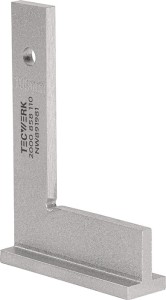 Kątownik ślusarski długość ramienia 250 x 160 mm z ogranicznikiem TECWERK