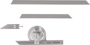 Zestaw kątomierzy uniwersalnych długość szyny 150/200/300 mm TECWERK