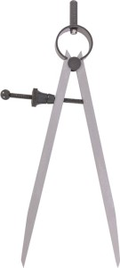 Cyrkiel sprężynowy długość 150 mm z nakrętką szybkomocującą TECWERK