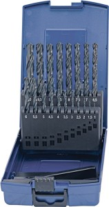 Zestaw wierteł spiralnych DIN 338 Typ N śred. znamionowa 1–10,5x0,5 mm HSS 24-cz