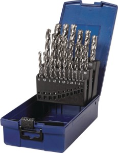 Zestaw wierteł spiralnych DIN 338 Typ N Z3 śred. znamionowa 1–13x0,5 mm HSS-Co5