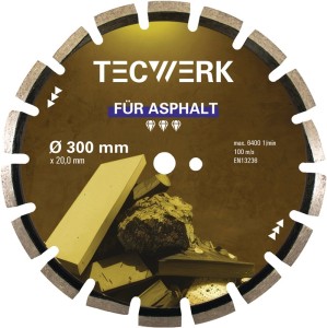 Diamentowa tarcza tnąca ASPHALT Ø 350mm otw. 20mm wys. segm. 10mm gr. segm. 3, 2