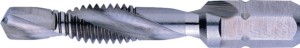 Gwintownik uniwersalny HSSG 1/4 cal. 6-kątowy M6x5,0 mm podziałka gwintu 1,00 mm