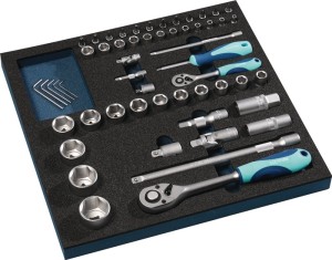 Moduł narzędziowy 55-części moduł 2/3 klucz nasadowy TECWERK