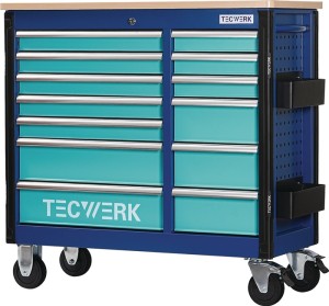 Stół warsztatowy na kółkach PLUS 2.0 S b1150xT500xH1015mm schubladenliczba 13 30