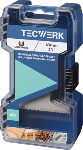 Brzeszczot do pilarek szer. 63 mm gł. zanurzenia 42 mm 10 szt. universal TECWERK