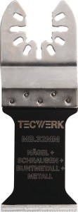 Brzeszczot do pilarek szer. 32 mm gł. zanurzenia 46 mm 1 szt. universal TECWERK