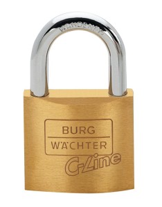 Zylindervorhangschloss 222 45 Schlosskörper-B.45mm MS versch.-schl.BURG-WÄCHTER