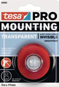 Taśma montażowa Mounting PRO przezroczysty 66965 przezrocz. długość 5 m, szeroko