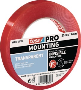 Taśma montażowa Mounting PRO przezroczysty 66965 przezrocz. długość 25 m, szerok