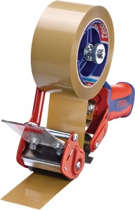Ręczna odwijarka Comfort 6400 metal czerwony/niebieski do szerokości taśmy 50 mm