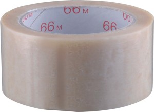 Taśma klejąca opakowaniowa PCW bezbarwna długość 66 m, szerokość 50 mm kółko