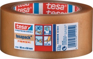 Taśma klejąca opakowaniowa PCW tesapack® 4124 bezbarwna długość 66 m, szerokość