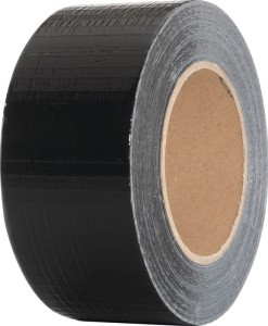 Taśma z tkaniny z folią czarny długość 50 m, szerokość 50 mm rolka ENVIROPACK