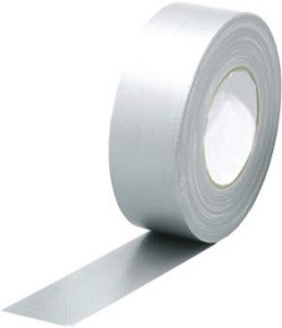 Taśma z tkaniny z folią srebrny długość 50 m, szerokość 50 mm rolka ENVIROPACK