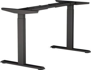 Rama stołu wysokiego-niskiego E-MORE 2M2S schwarz RAL 9017 wysokość 700–1200 mm