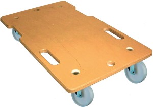 Transportroller D.75mm 150 kg L600mm B350mm Ku.HO m.Griffmulde