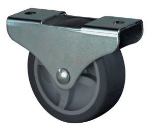 Rolka łożyskowa śred. koła 50 mm udźwig 50 kg materiał rolki guma termoplastyczn