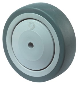 Zapasowe koło śred. koła 80 mm udźwig 80 kg guma szara śred. osi 8 mm długość pi