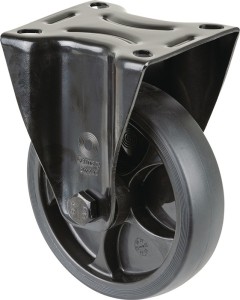 Kółko nieskrętne śred. koła 125 mm udźwig 120 kg guma płyta dł. 104 x szer. 80 m