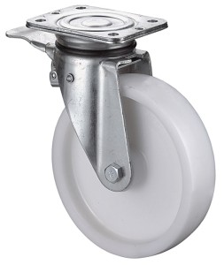 Kółko skrętne do dużych obciążeń śred. koła 100 mm udźwig 350 kg z ustalaczem tw