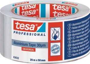 Taśma klejąca aluminiowa Universal 63632 z paskiem ochronnym długość 25 m, szero