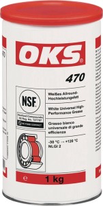 Biały uniwersalny smar wysokiej jakości OKS 470 biały NSF H2 1 kg puszka OKS