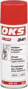 Spray do łańcuchów OKS 341 400 ml zielonkawy spray w puszce OKS