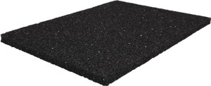 Mata ochronna budowlana szer. 1,25 m x dł. 10 m grubość 10 mm czarna guma granul