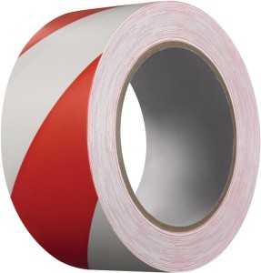 Taśma ostrzegawcza Extra 339 PCW czerwony/biały długość 33 m, szerokość 50 mm kó