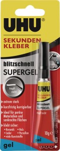 Klej błyskawiczny blitzschnell SUPERGEL 10 g bezbarwny tubka UHU