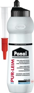 Klej montażowy klej PUR EN 204: D4 przezrocz. 420 g butelka PONAL