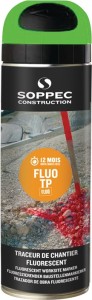 Spray do w. zaznaczeń na placach budowy FLUO TP zielony neonowy 500 ml spray w p