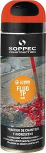 Spray do w. zaznaczeń na placach budowy FLUO TP pomarańczowy neonowy 500 ml spra