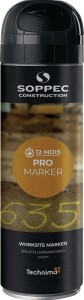 Spray do w. zaznaczeń na placach budowy Pro Marker czarny 500 ml spray w puszce