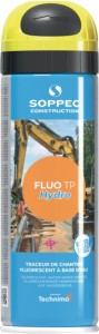 Spray do w. zaznaczeń na placach budowy Fluo TP Hydro żółty neonowy 500 ml spray