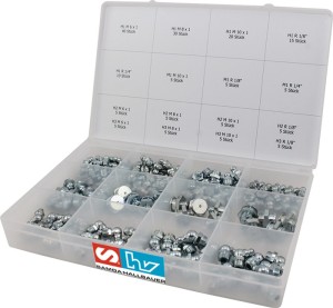 Zestaw smarowniczek 170-części SAMOA HALLBAUER