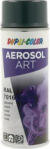 Lakier kolorowy w sprayu AEROSOL Art antracyt szary błyszczący RAL 7016 400 ml s
