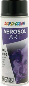 Lakier kolorowy w sprayu AEROSOL Art głęboka czerń błyszczący RAL 9005 400 ml sp