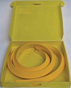 Bariera odcinająca wielokrotnego użytku dł. 300 x szer. 5 x wys. 7 cm PATRECO