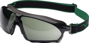 Okulary ochronne 625 EN 166, EN 170, EN 172 rama ciemnoszara, szybka zielona G15