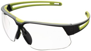 Okulary ochronne Avatar Plus EN166, EN170, UKCA kabłąk szary/zielony, szyba prze