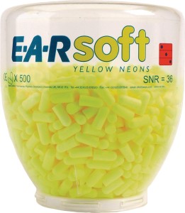 Zatyczka do uszu E-A-Rsoft™ Yellow Neons™ Refill EN 352-2:2020 SNR 34 dB 500 par