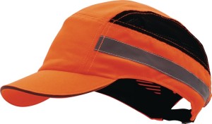 Czapka przeciwuderzeniowa PLUS Base-Cap 52-65 cm neonowy pomarańczowy długość ek