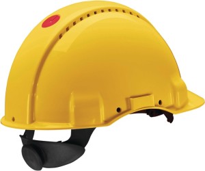 Kask ochronny G3000 żółty akrylonitryl butadien styren (ABS) EN 397 3M