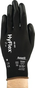 Rękawica HyFlex® 48-101 wielkość 7 czarna EN 388 kategoria OWO II nylon z poliur