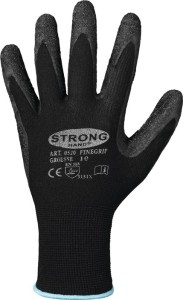 Rękawica Finegrip wielkość 10 czarna EN 388 kategoria OWO II nylon z lateksem te